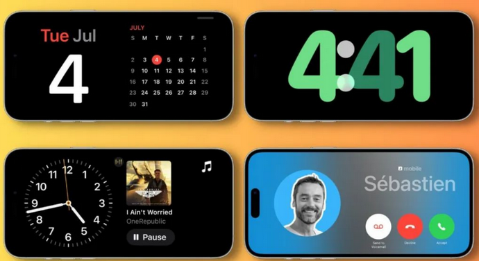 新津苹果手机维修分享iOS17横屏充电待机显示有什么好处 