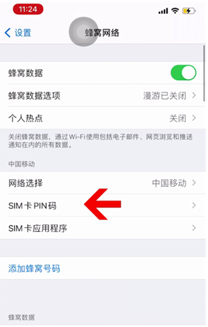 新津苹果14维修网分享如何给iPhone14的SIM卡设置密码 